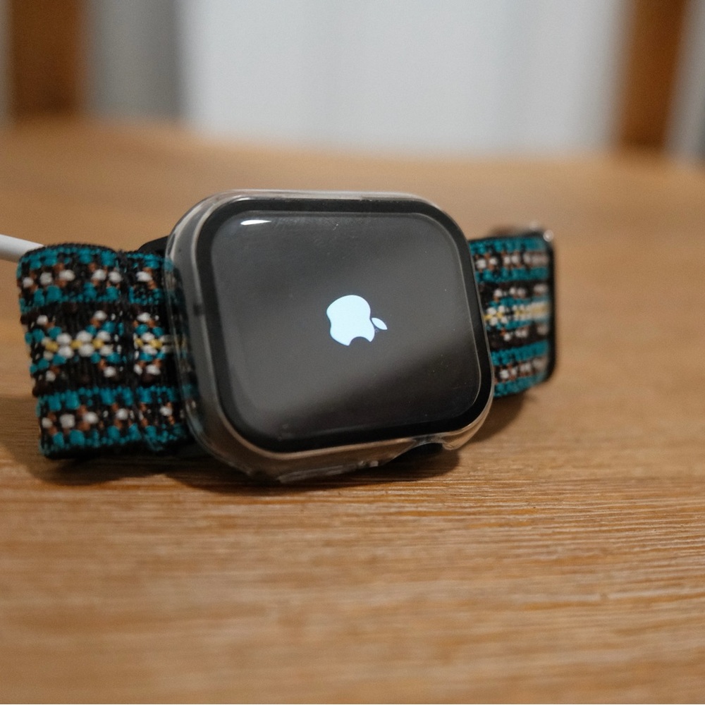 Apple Watch Series 8 41mm with patterned band